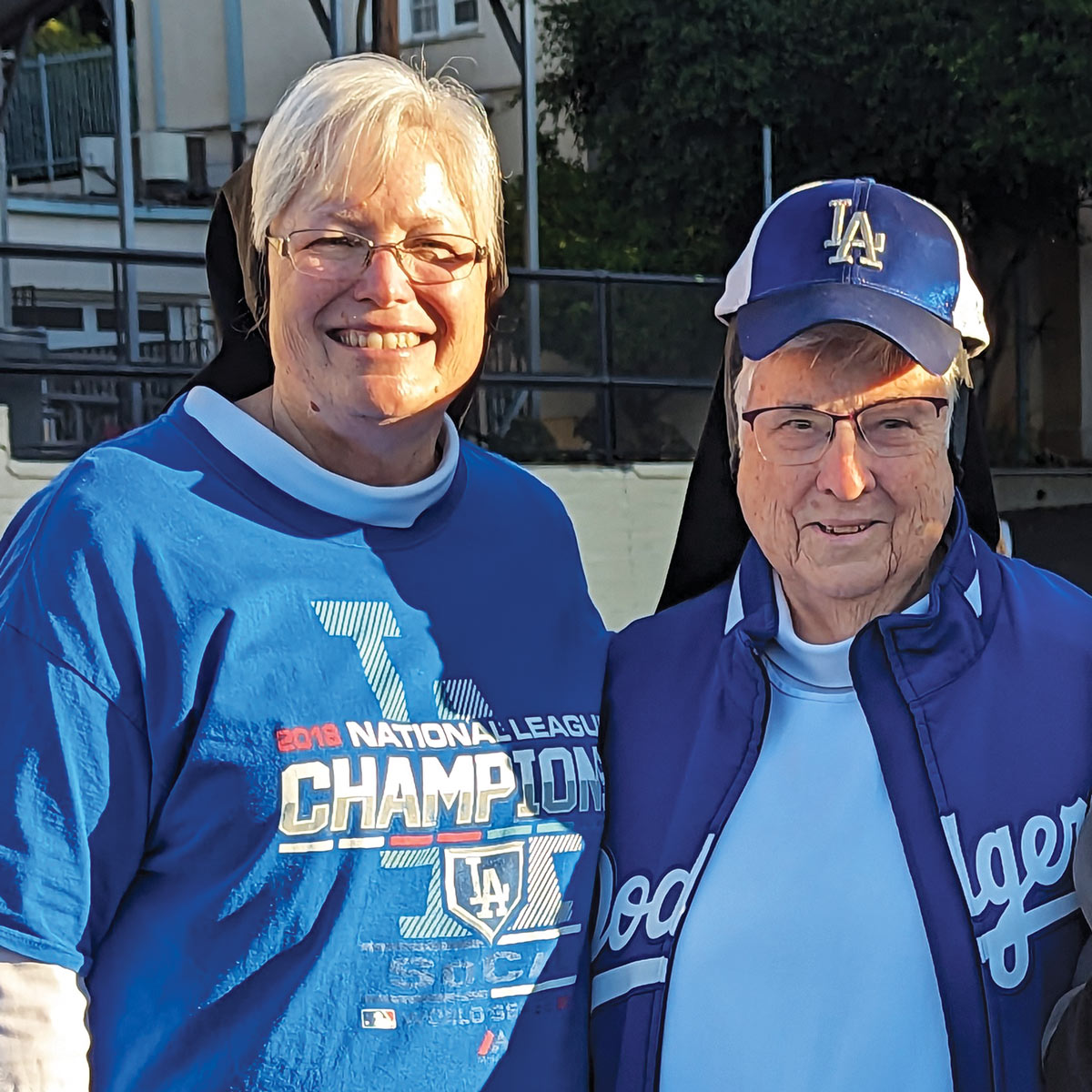 Vision of Hope Sisters celebrating the Dodgers